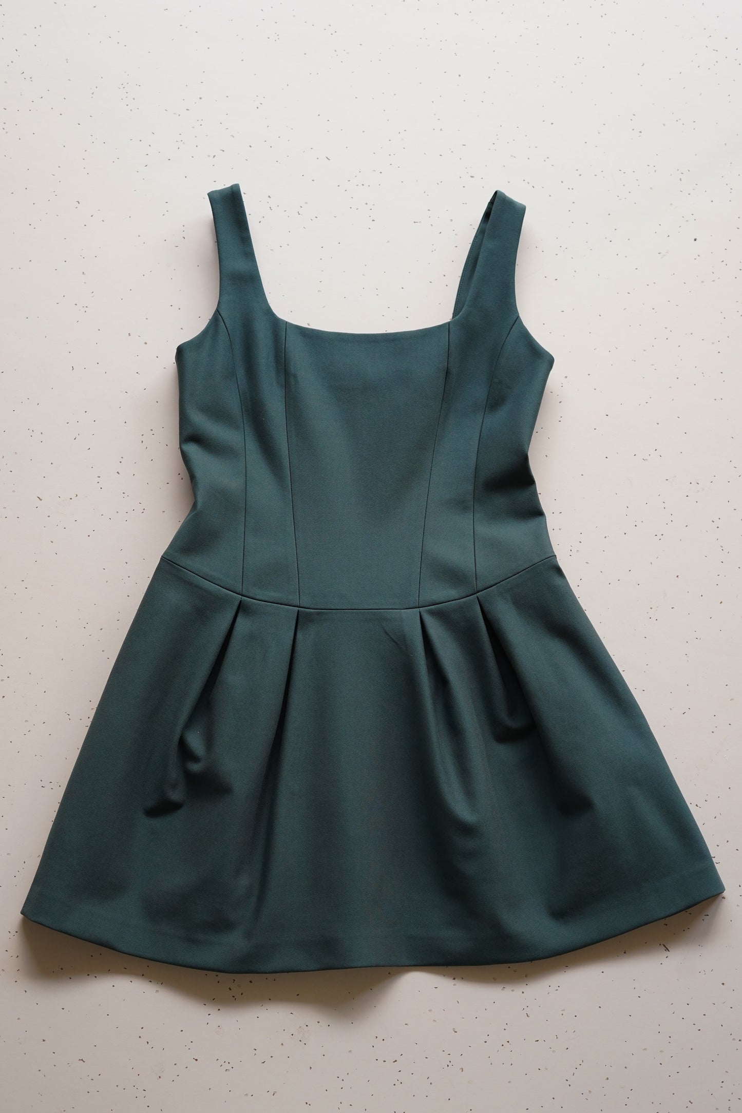 Green corset dress