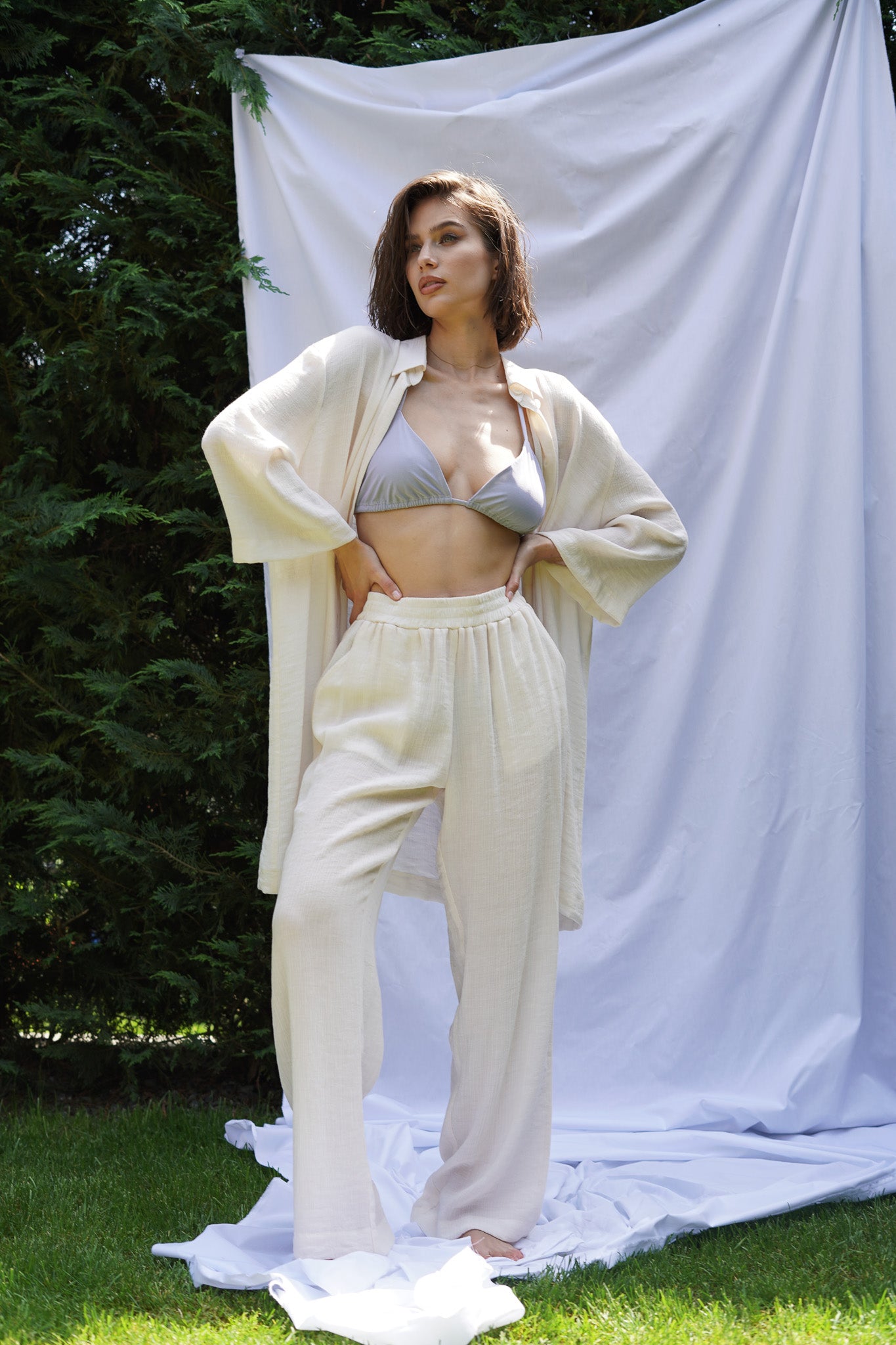 Summer nohavice na gumu