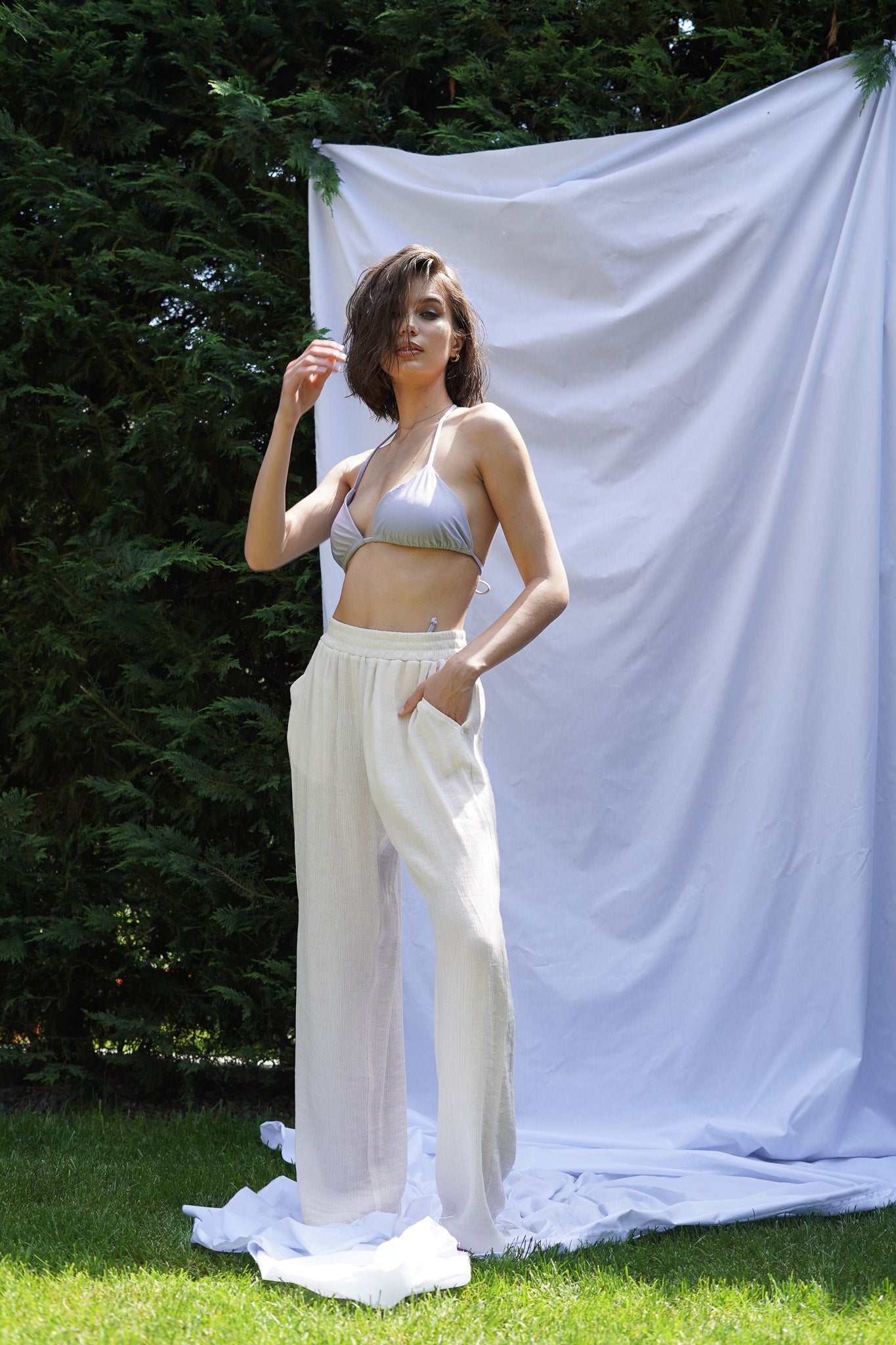 Summer nohavice na gumu