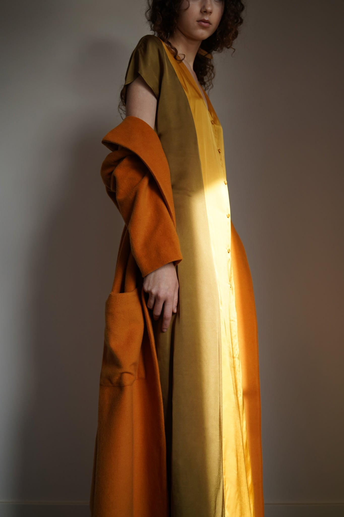 Fortune green yellow dress