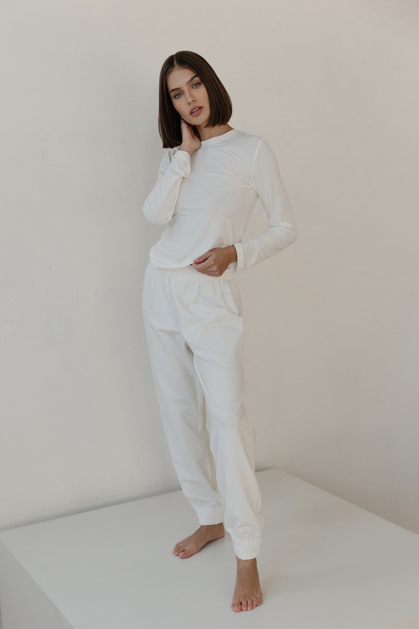 Biele tepláky dámske