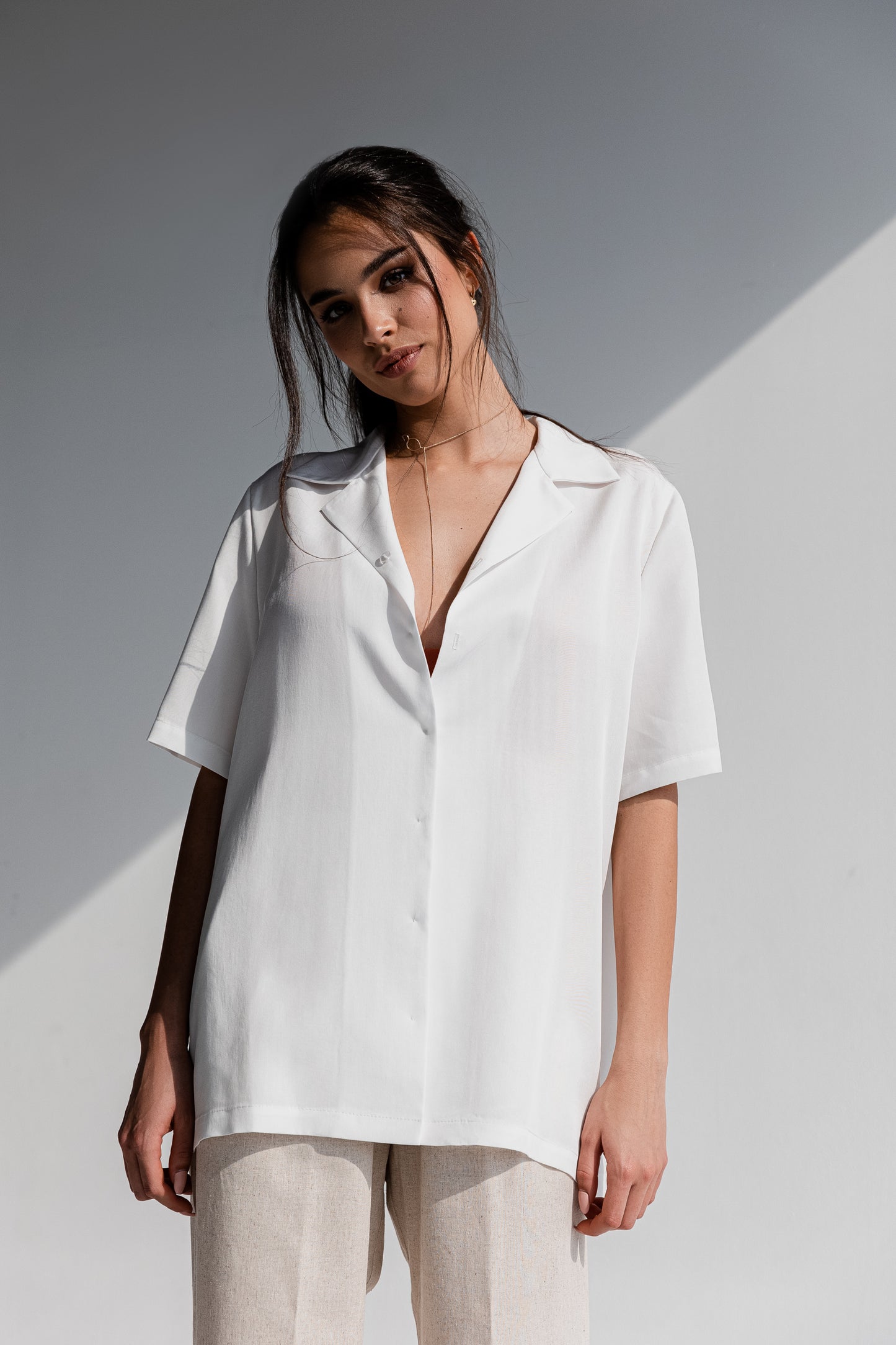 Summer košeľa s krátkym rukávom