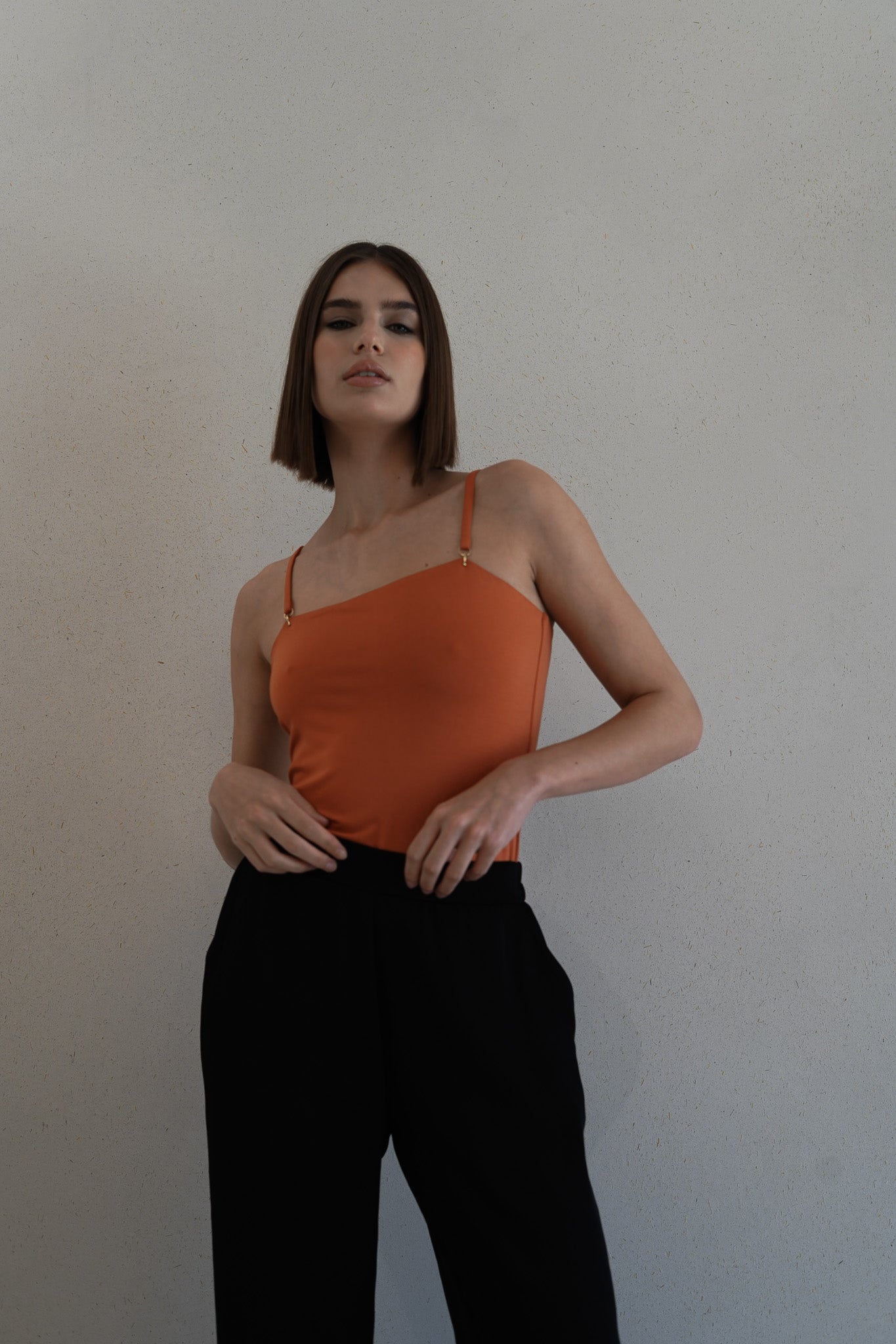 Bamboo brick orange bodysuits