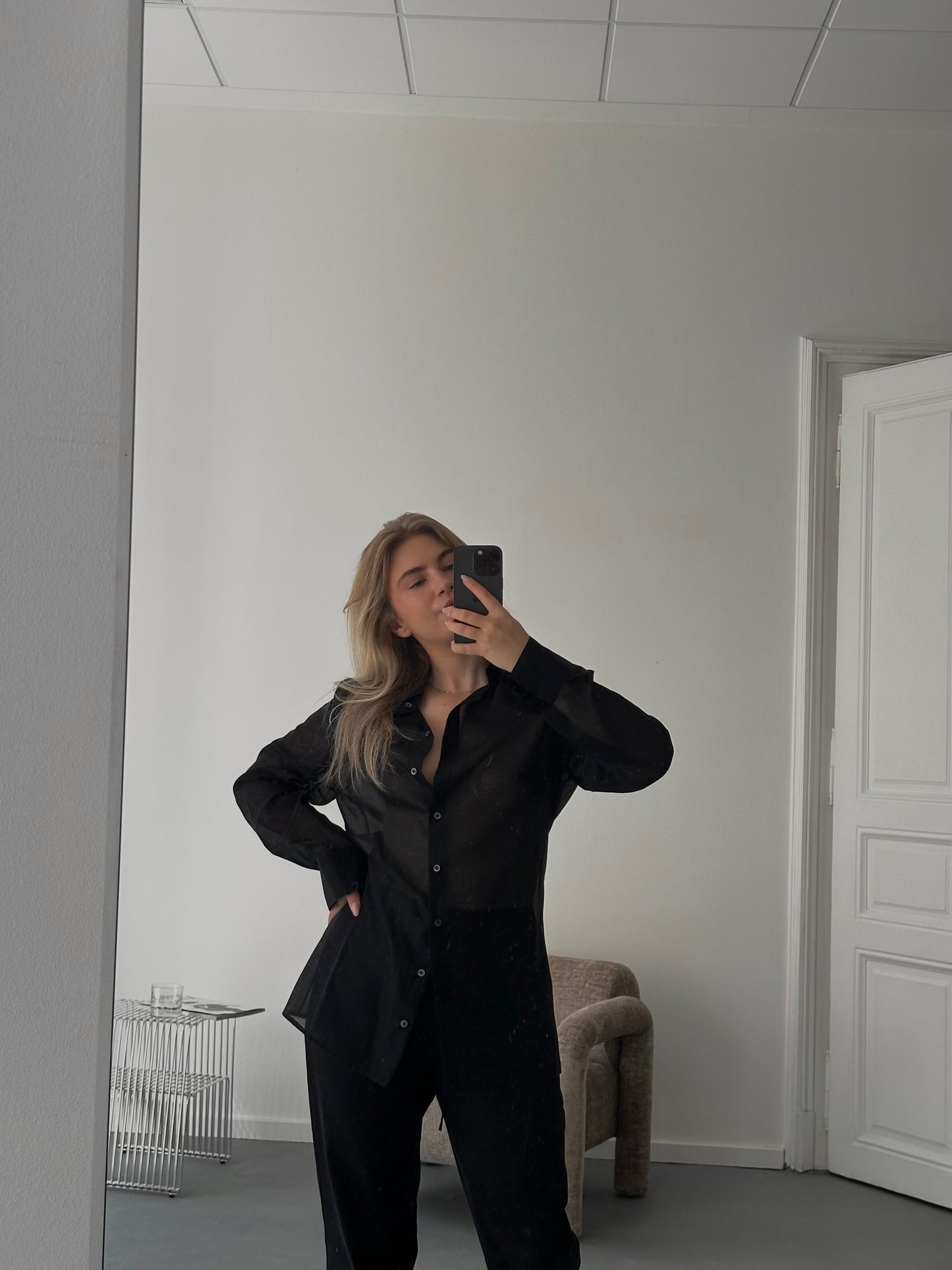 Charlotte košeľa, čierna