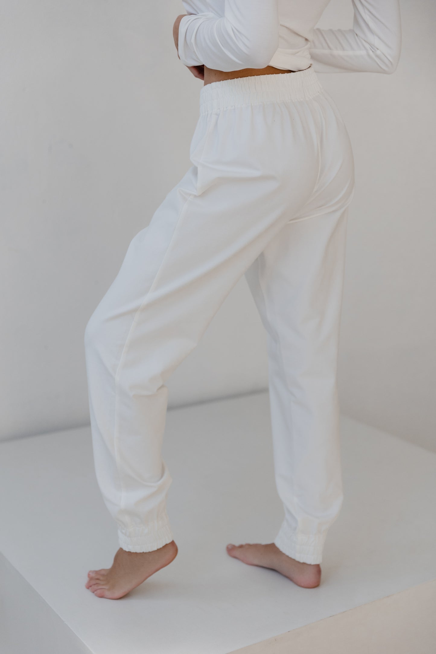 White sweatpants for women