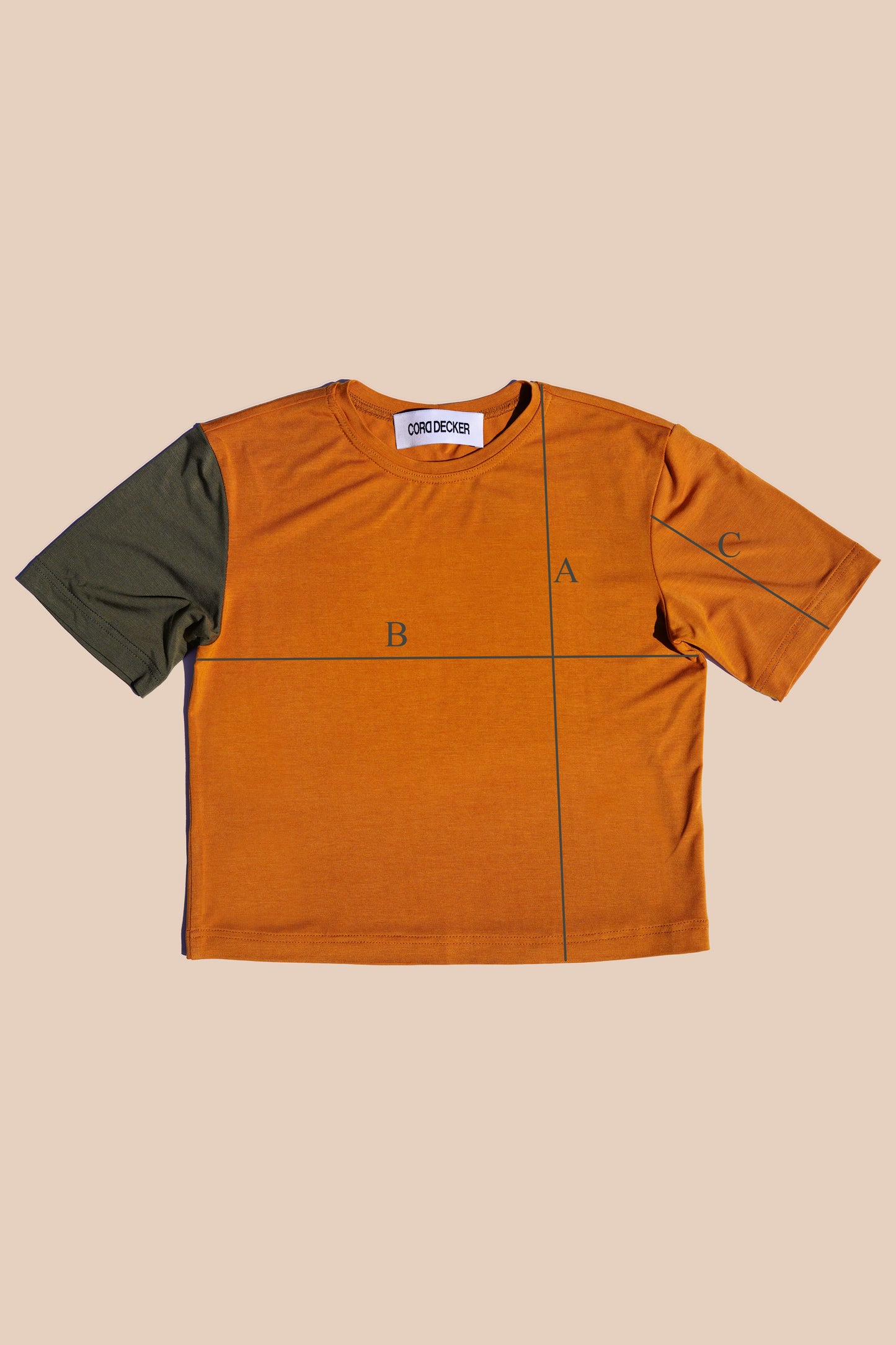 T-shirt with short sleeves, orange